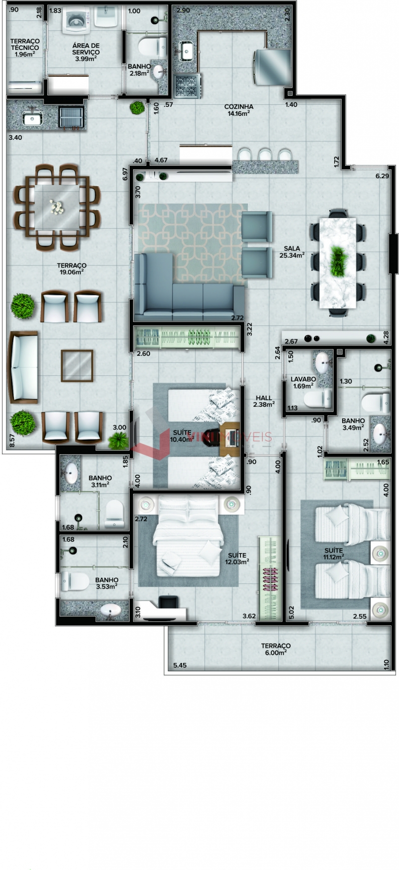 Apartamento em Canto Do Forte