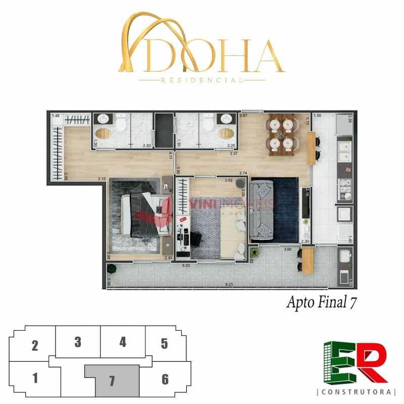 Apartamento em Boqueirão